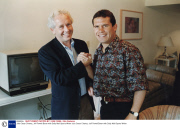 Julio Cesar Chavez, Jeff Powell Boxer with Daily Mail Sports Writer