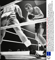 Boxing Billy Walker V Karl Mildenberger Wembley London. Mildenberger Won The Fight With A 7th Round Knock-out. Billy Walker''s (r) Dream Of Winning The European Title Ends After Seven And A Half Rounds Of Bloody Punishment At The Hands Of The Reignin