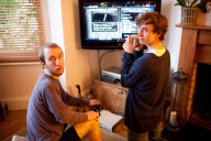 'I'm going to be a dad' - photographer captures friends and family's reactions to the news, London, Britain  - 06 Jan 2012