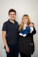 'I'm going to be a dad' - photographer captures friends and family's reactions to the news, London, Britain  - 06 Jan 2012