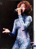 Singer Whitney Houston In Action.