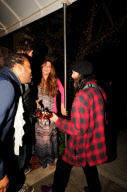 Joss Stone, John Corbett and Friends Outside the Sunset Marquis Hotel
