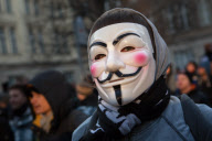 Tausende Menschen protestierten in Berlin gegen das Anti-Counterfeiting Trade Agreement (ACTA)