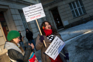 Tausende Menschen protestierten in Berlin gegen das Anti-Counterfeiting Trade Agreement (ACTA)
