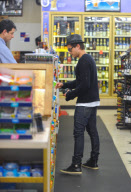 Zac Efron Stops by Gil Terner's Liquor Store