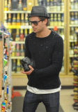 Zac Efron Stops by Gil Terner's Liquor Store