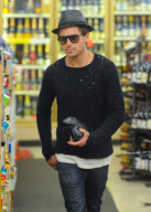 Zac Efron Stops by Gil Terner's Liquor Store