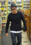 Zac Efron Stops by Gil Terner's Liquor Store