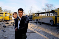 Bürgerkrieg in Syrien: Schäden und Trümmer nach der Explosion einer Autobombe in Aleppo