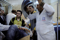 Bürgerkrieg in Syrien: Schäden und Trümmer nach der Explosion einer Autobombe in Aleppo
