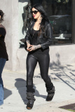 Kat Von D grabs lunch with a gal pal at "Urth Cafe"