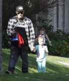 Joel Madden and Nicole Richie pick up the kids