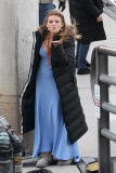 AnnaLynne McCord blows sweet kisses on the set of "90210"