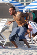 Chris Brown is on the Prowl in Miami Beach
