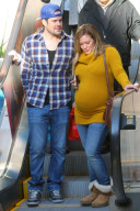 Hilary Duff and Mike Comire have a Sunday Movie Date