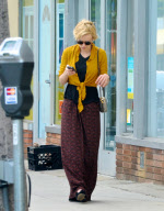 An Untidy Looking Carey Mulligan Chats on the Phone While Running Errands in LA