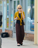 An Untidy Looking Carey Mulligan Chats on the Phone While Running Errands in LA