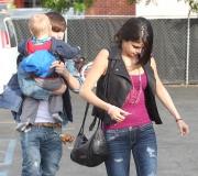 Justin Bieber and Selena Gomez at Benihana