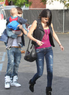Justin Bieber and Selena Gomez at Benihana