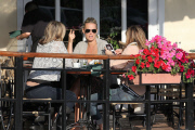 Molly Sims shows off her Baby Sonogram to her girlfriends