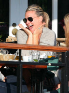 Molly Sims Showing Off Her Sonogram At Lunch