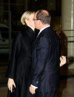 CPE/Prince Albert and Princess Charlene at Red Cross Graduation.