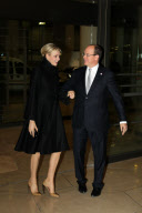 CPE/Prince Albert and Princess Charlene at Red Cross Graduation.