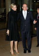 CPE/Prince Albert and Princess Charlene at Red Cross Graduation.