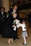 CPE/Prince Albert and Princess Charlene at Red Cross Graduation.