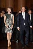 CPE/Prince Albert and Princess Charlene at Red Cross Graduation.