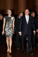 CPE/Prince Albert and Princess Charlene at Red Cross Graduation.