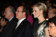 CPE/Prince Albert and Princess Charlene at Red Cross Graduation.