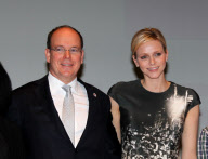 CPE/Prince Albert and Princess Charlene at Red Cross Graduation.