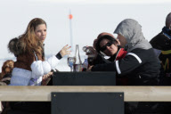 LUIS ALFONSO OF BORBON AND WIFE MARGARITA VARGAS WITH SONS IN BAQUEIRA BERET SKI STATION