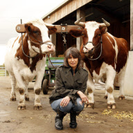 Chrissie Hynde photographed at cruelty free farm, Bhaktivedanta Manor, north London.