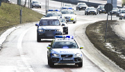 Crown Princess Victoria and Prince Daniel being driven home after the birth of their baby daughter, Haga Palace, Stockholm, Sweden - 23 Feb 2012