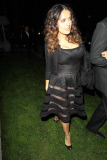 Salma Hayek leaving CAA party