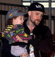 EXCLUSIVE Benji Madden with Harlow and Sparrow