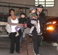 EXCLUSIVE Joel Madden with Harlow and Sparrow