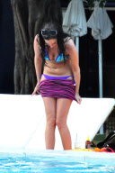 *EXCLUSIVE* Tulisa Contostavlos strips down to a little Bikini in Miami