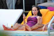 *EXCLUSIVE* Tulisa Contostavlos strips down to a little Bikini in Miami