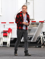 EXCLUSIVE Ryan Gosling is sleepy on set of Gangster Squad