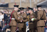 Prince Charles marks St David's Day with 1st Battalion, The Welsh Guards at Cavalry Barracks, Hounslow, London, Britain - 01 Mar 2012
