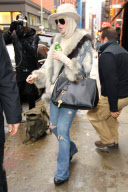Lindsay Lohan On her Way to a SNL Rehearsal