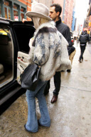 Lindsay Lohan On her Way to a SNL Rehearsal