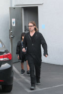Brad Pitt takes Maddox to get a guitar - Part 2