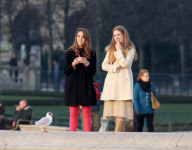 Actress Jessica Alba is seen in the Jardin du Luxembourg'