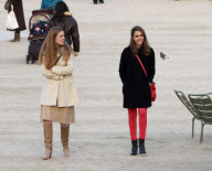Actress Jessica Alba is seen in the Jardin du Luxembourg'