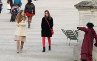 Actress Jessica Alba is seen in the Jardin du Luxembourg'