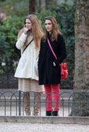 Actress Jessica Alba is seen in the Jardin du Luxembourg'